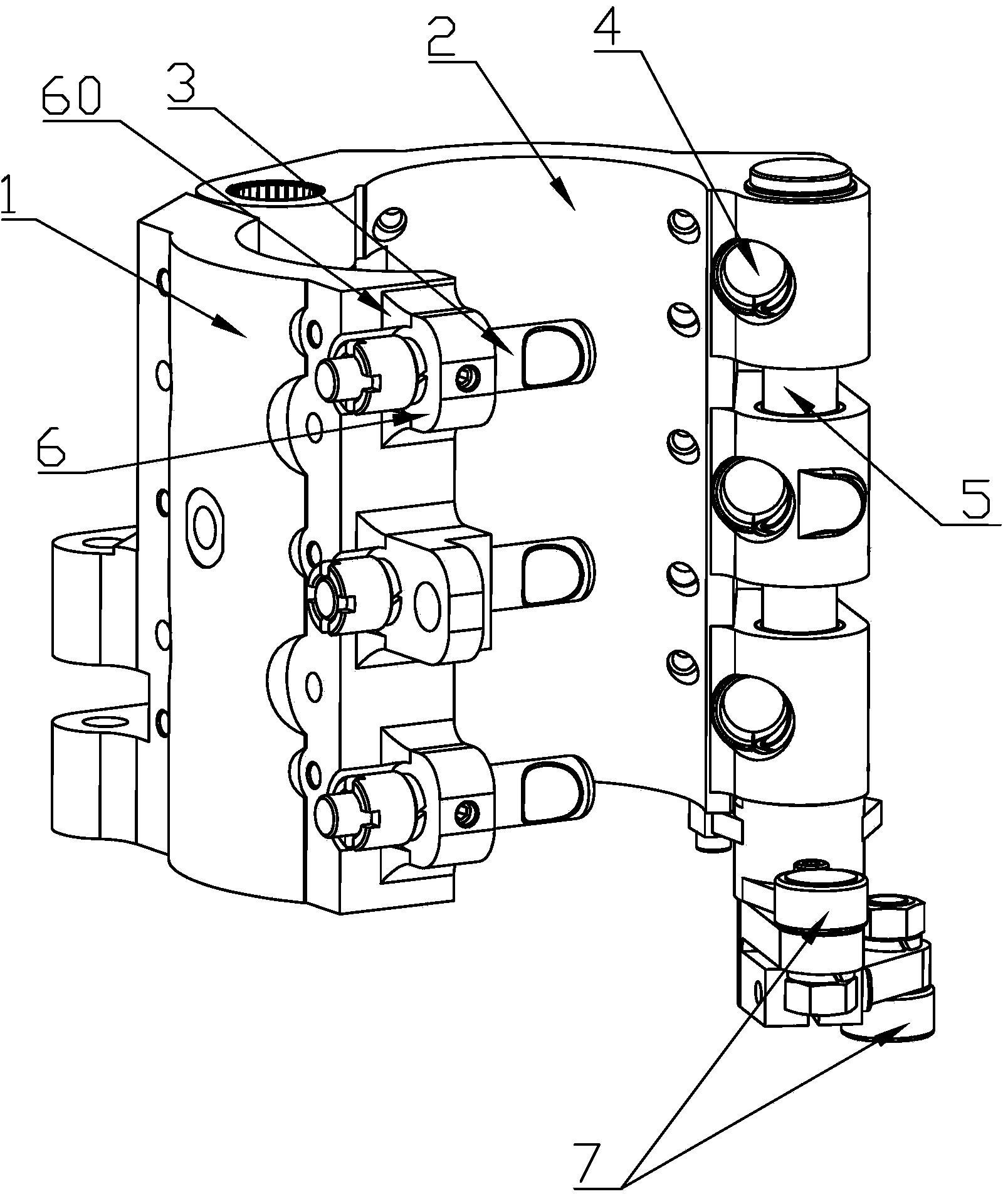 Rotation type mold locking mechanism