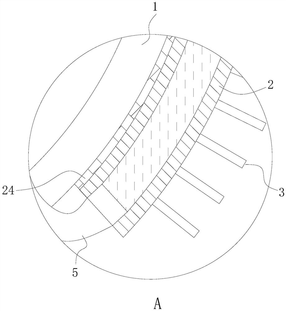 A three-phase motor with cooling device