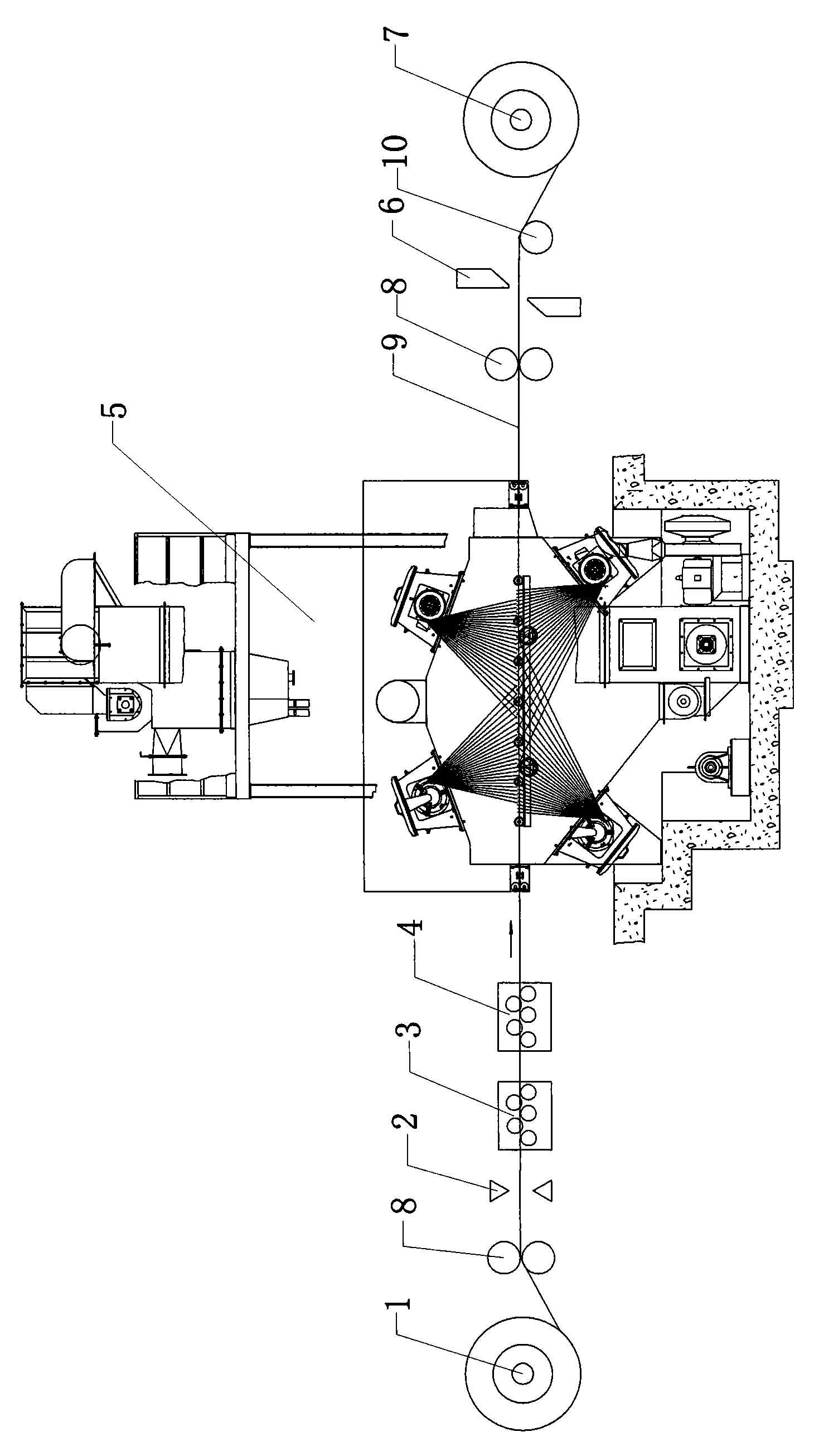 Method and device for surface processing of steel belt