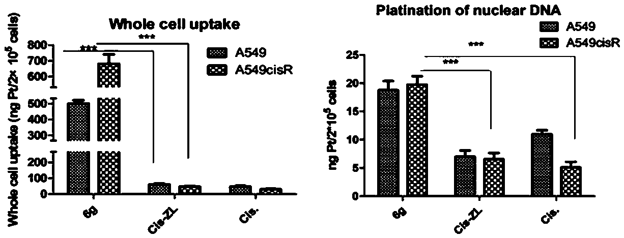 Tetravalent platinum naphthalimide complex, preparation method and application thereof