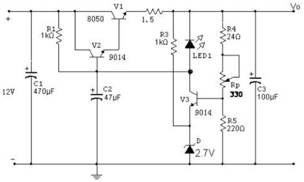 Power supply control circuit used for preparing disinfectant through direct-current electrolysis in slightly alkaline environment