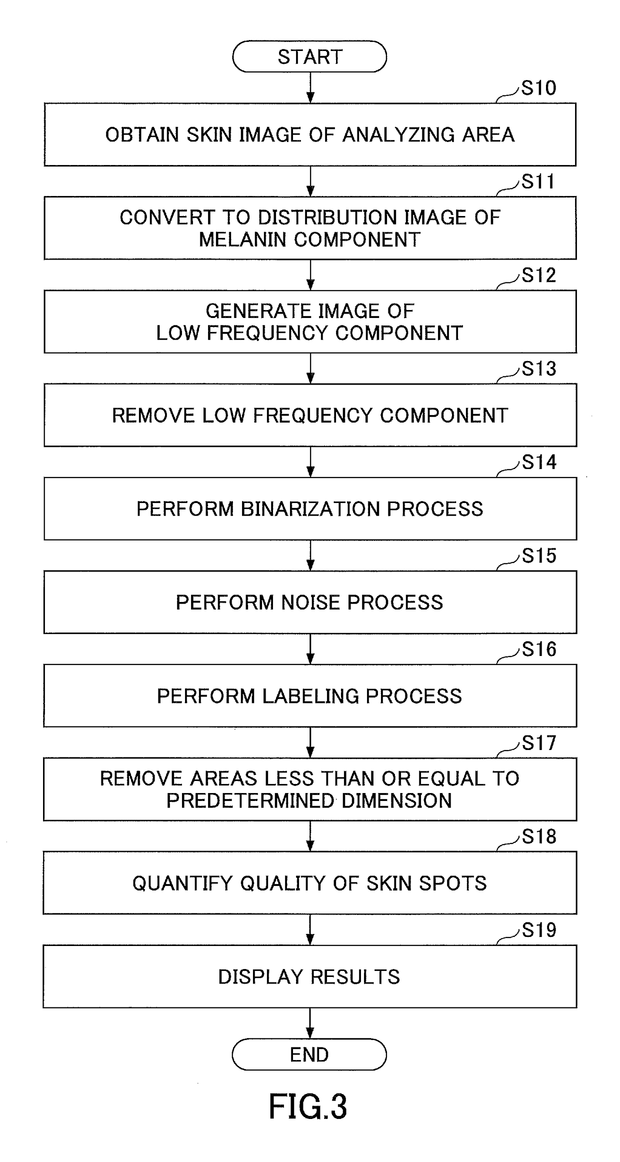 Skin spot evaluation apparatus, skin spot evaluation method and program