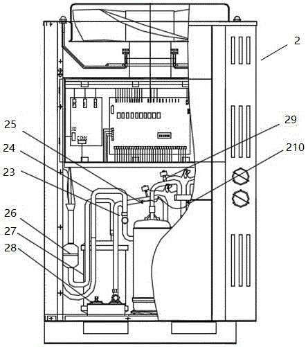 Split type fresh air machine