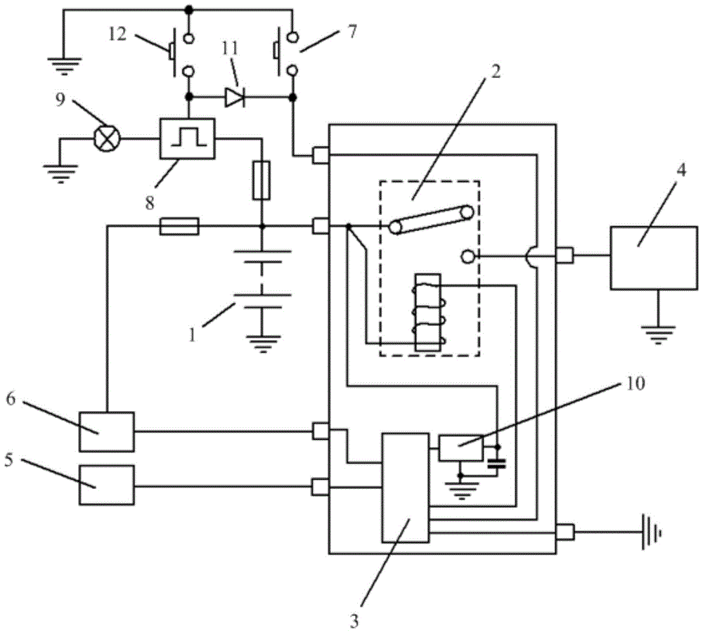 A vehicle power control system