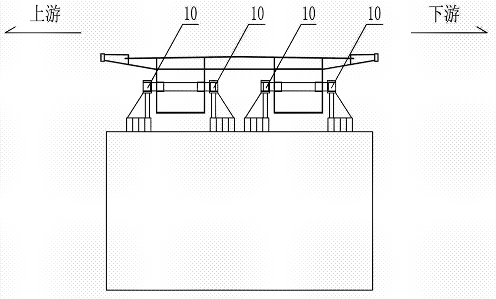 Single-cantilever supporting system for vertically-rotary movable bridge and installing method thereof