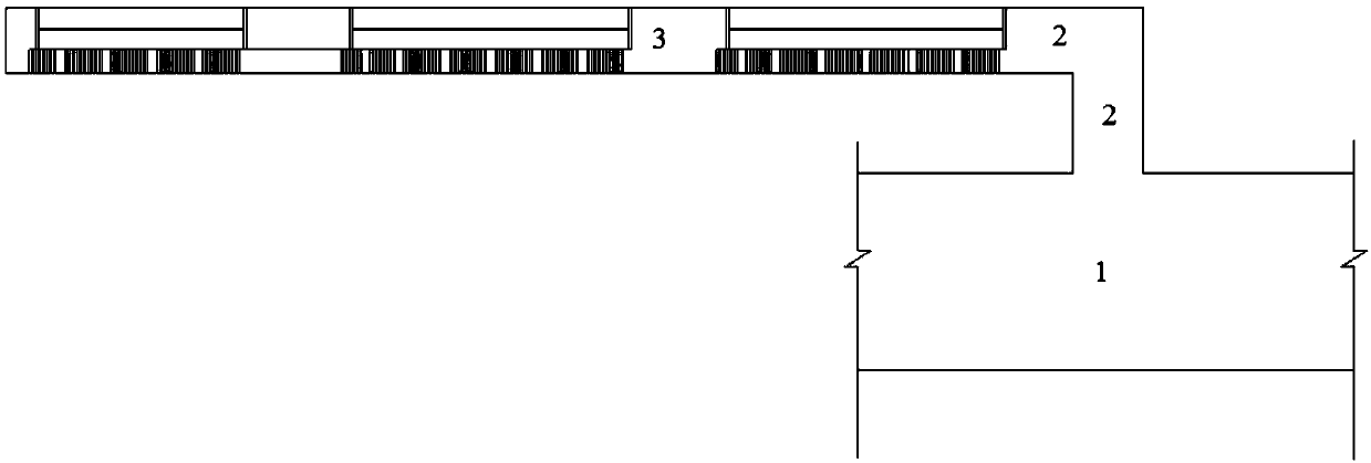 Rapid construction method for underground excavation section of subway station entrance and exit in rocky strata