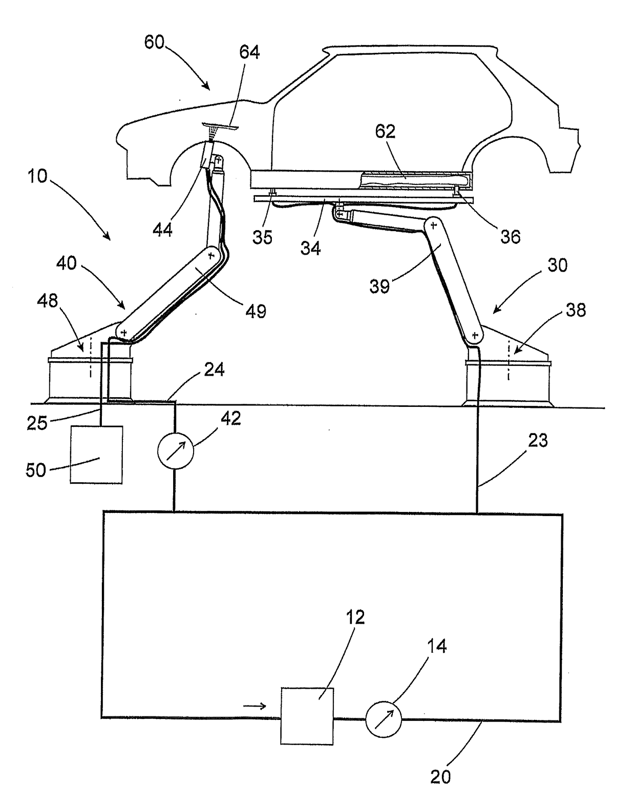 Preservation installations for vehicle bodies, method for the preservation of a vehicle body and vehicle body