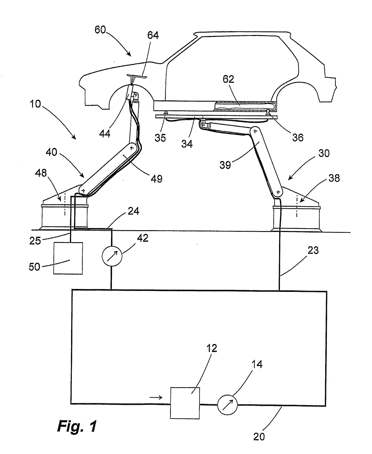 Preservation installations for vehicle bodies, method for the preservation of a vehicle body and vehicle body