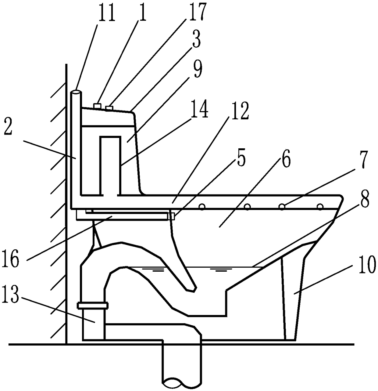 Foam producing device and splash-proof and odor-resistant foam spraying toilet using same