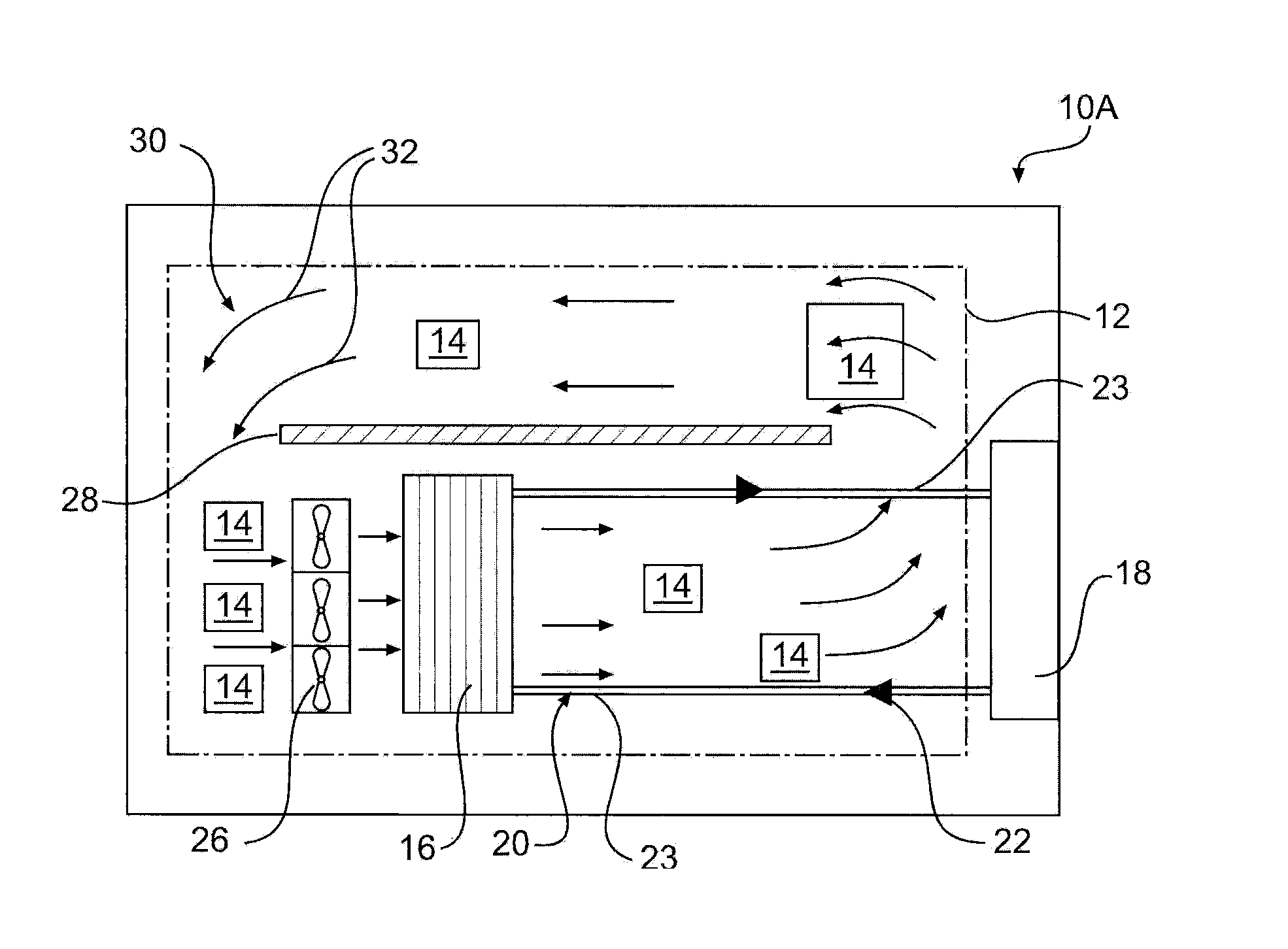 Liquid cooling system for a server