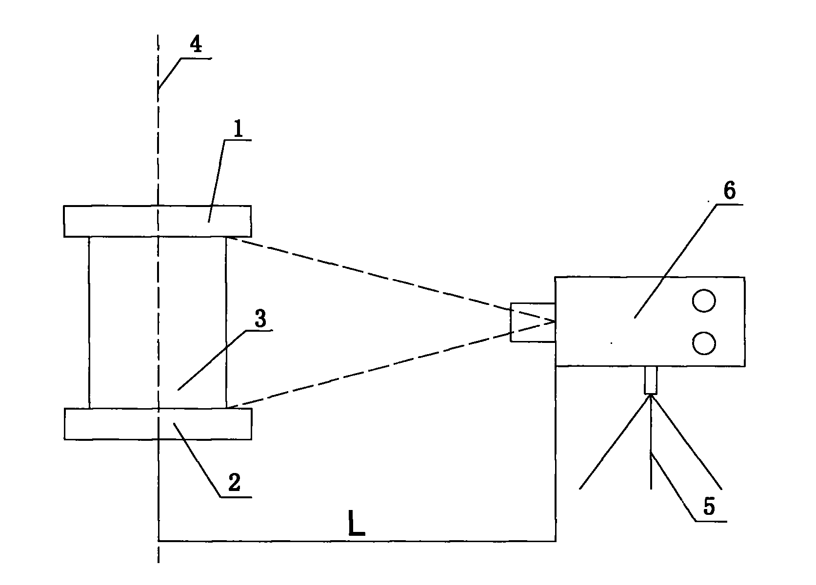 Measuring method for micro-deformation of geotechnical material