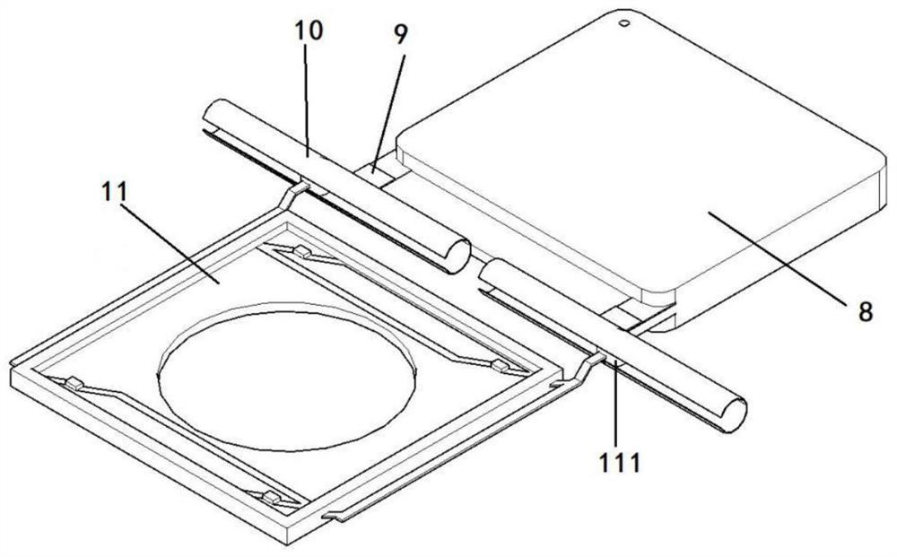 Mobile phone microscopic amplification shooting device