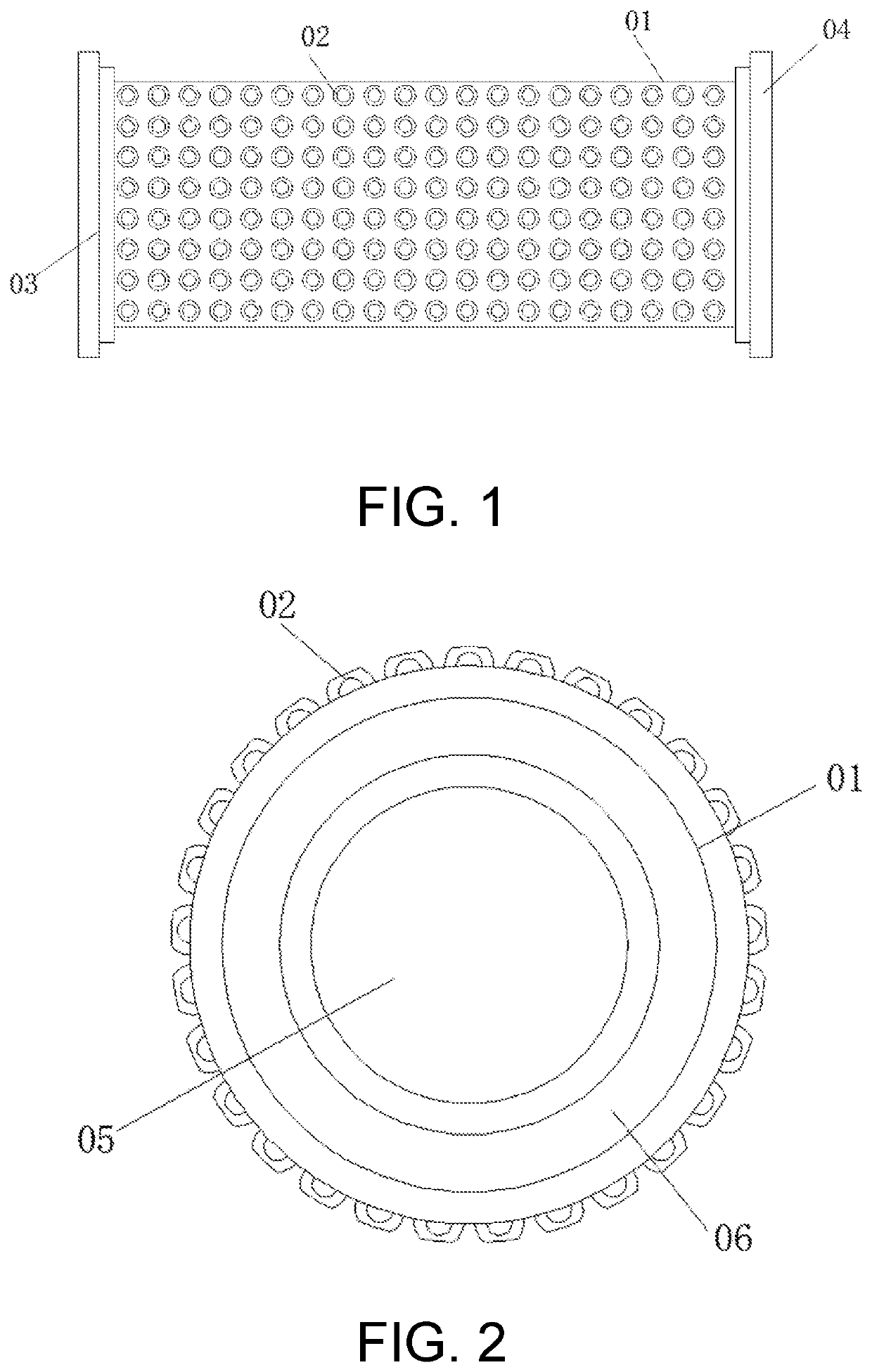 Winding core tube with uniformly rough surface