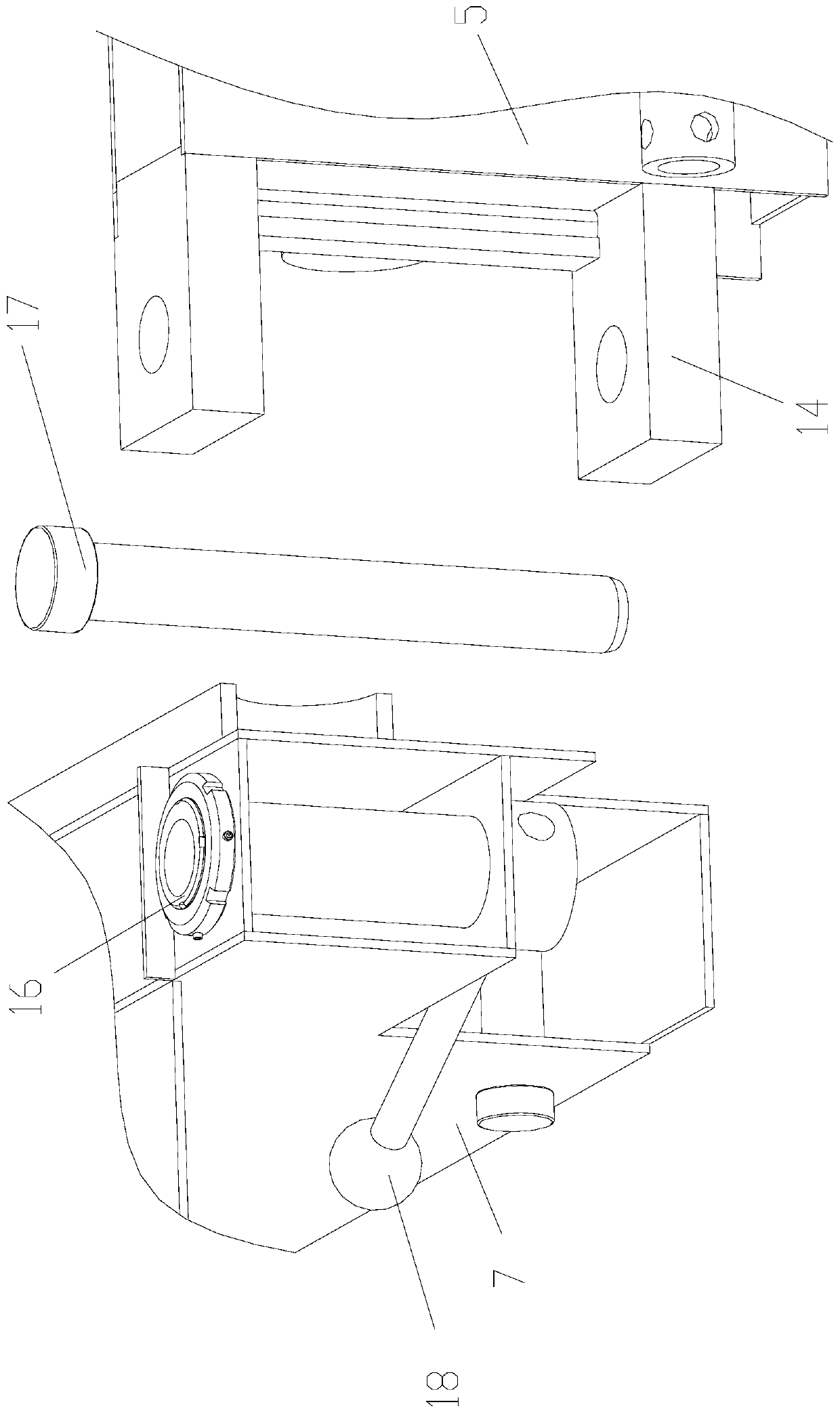 Prefabricated hollow reinforced concrete pouring formwork with cross holes inside and using method of pouring formwork