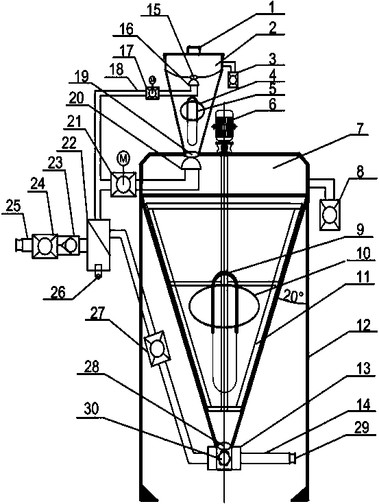 Dry reagent powder spraying system