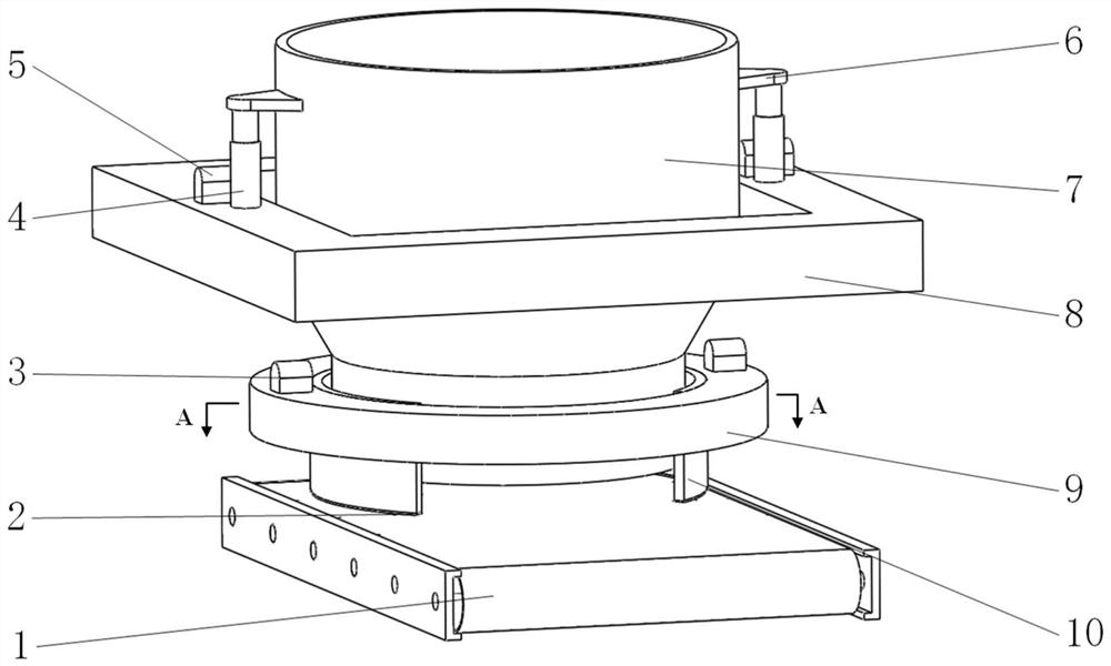 Tail vehicle receiving hopper of bucket wheel machine