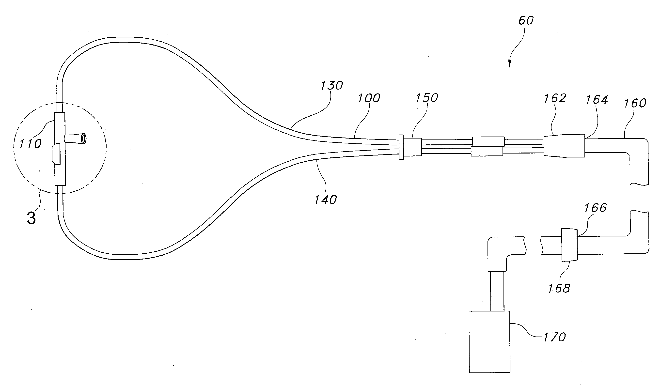 Single nasal prong nasal cannula