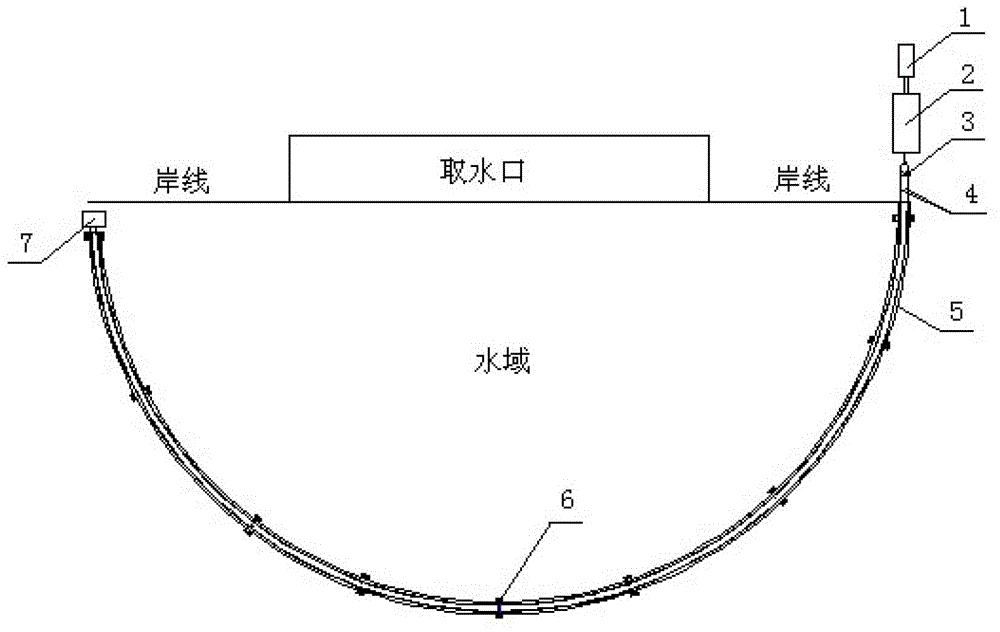 Bubble curtain generating device for protecting aquatic animals and method thereof