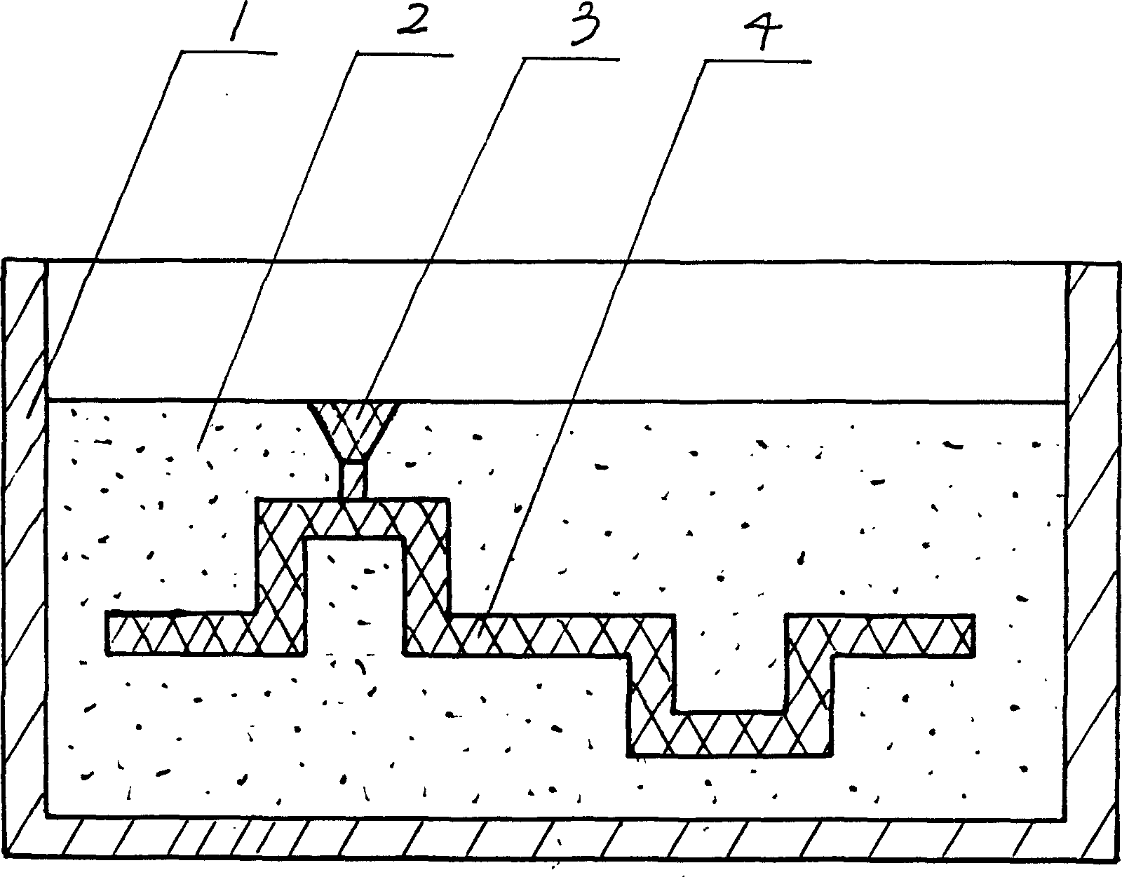 Vanish mould for casting polystyrene foam