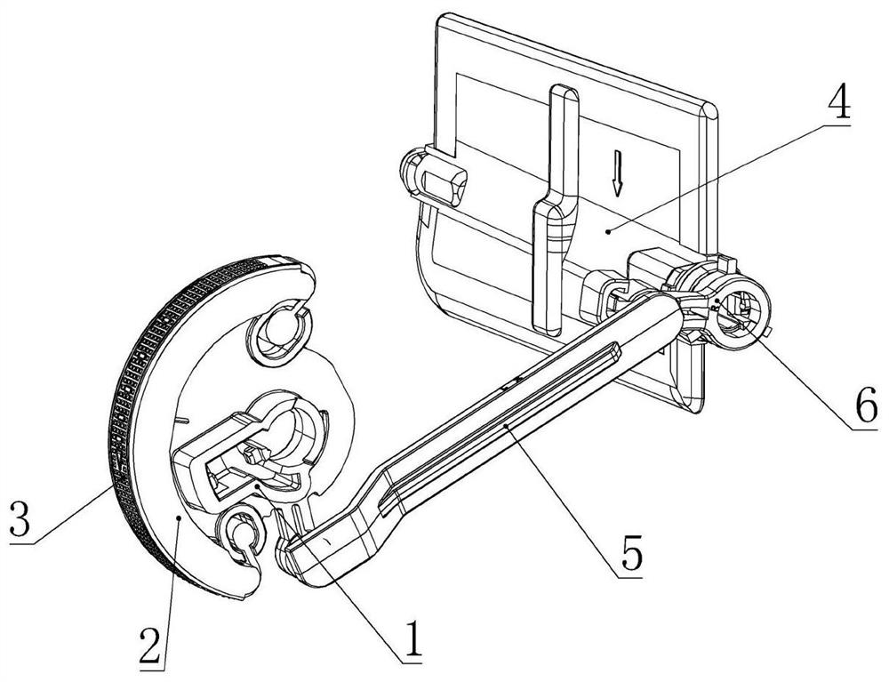 Wheel disc assembly, air door control mechanism and automobile air outlet