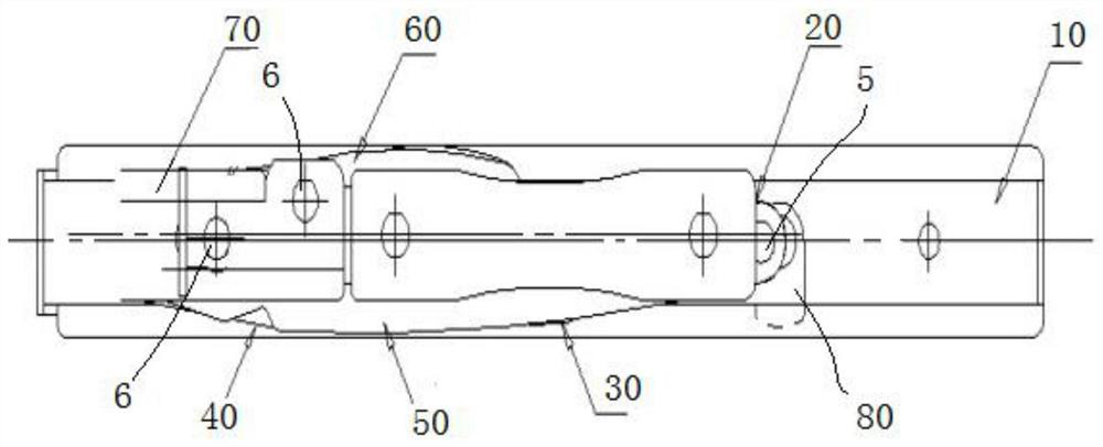 Heavy six-link 180-degree casement hinge