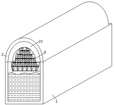 A capture type floating flocculation treatment device in the horizontal flow section of textile sewage