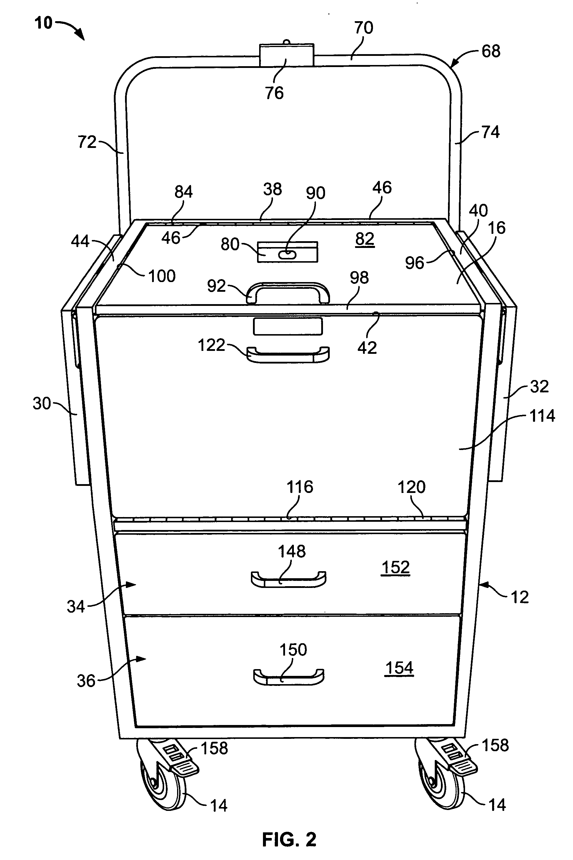 Station for transporting and dispensing supplies