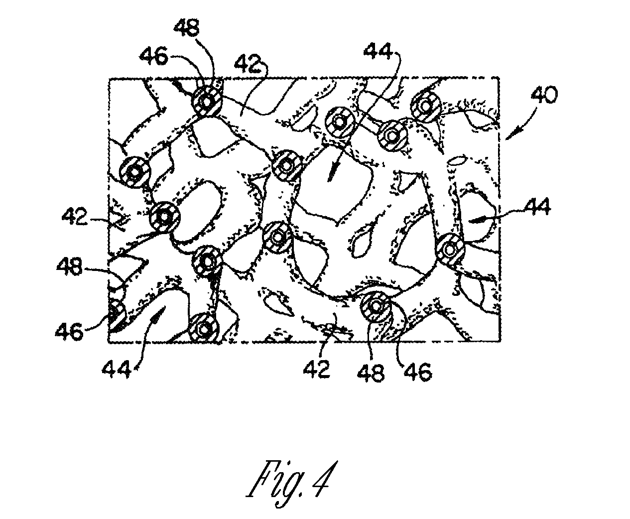 Porous implant with non-porous threads