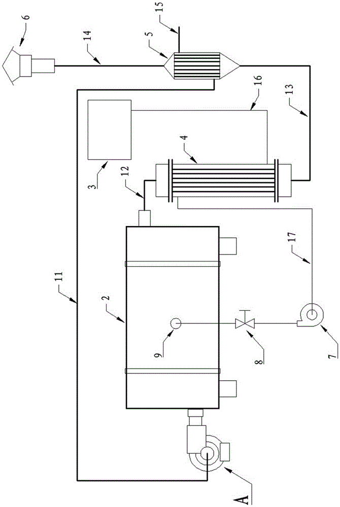 Waste heat recovery-type dirt retention-prevention oil burning boiler