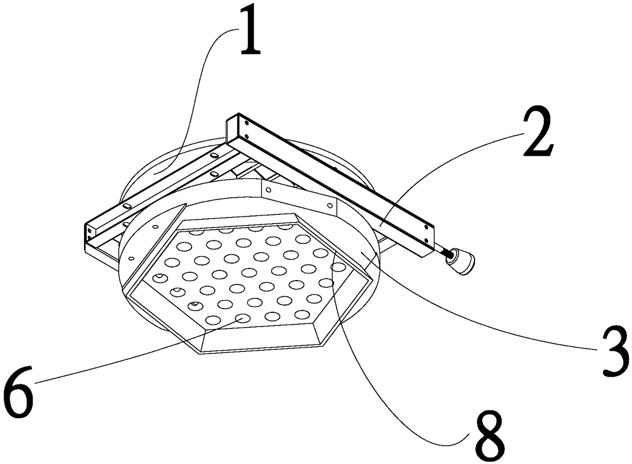 A bud-opening drug filling device