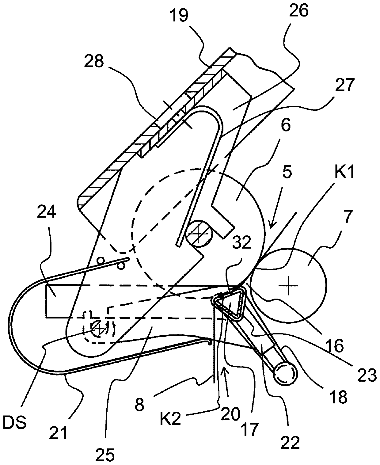 Drawing frame and compaction device for spinning machine