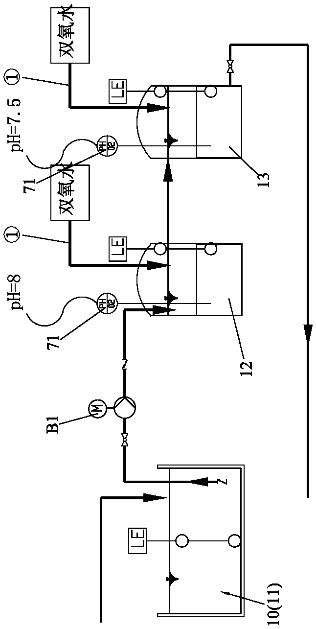 Plastic electroplating comprehensive wastewater treatment system and treatment method thereof