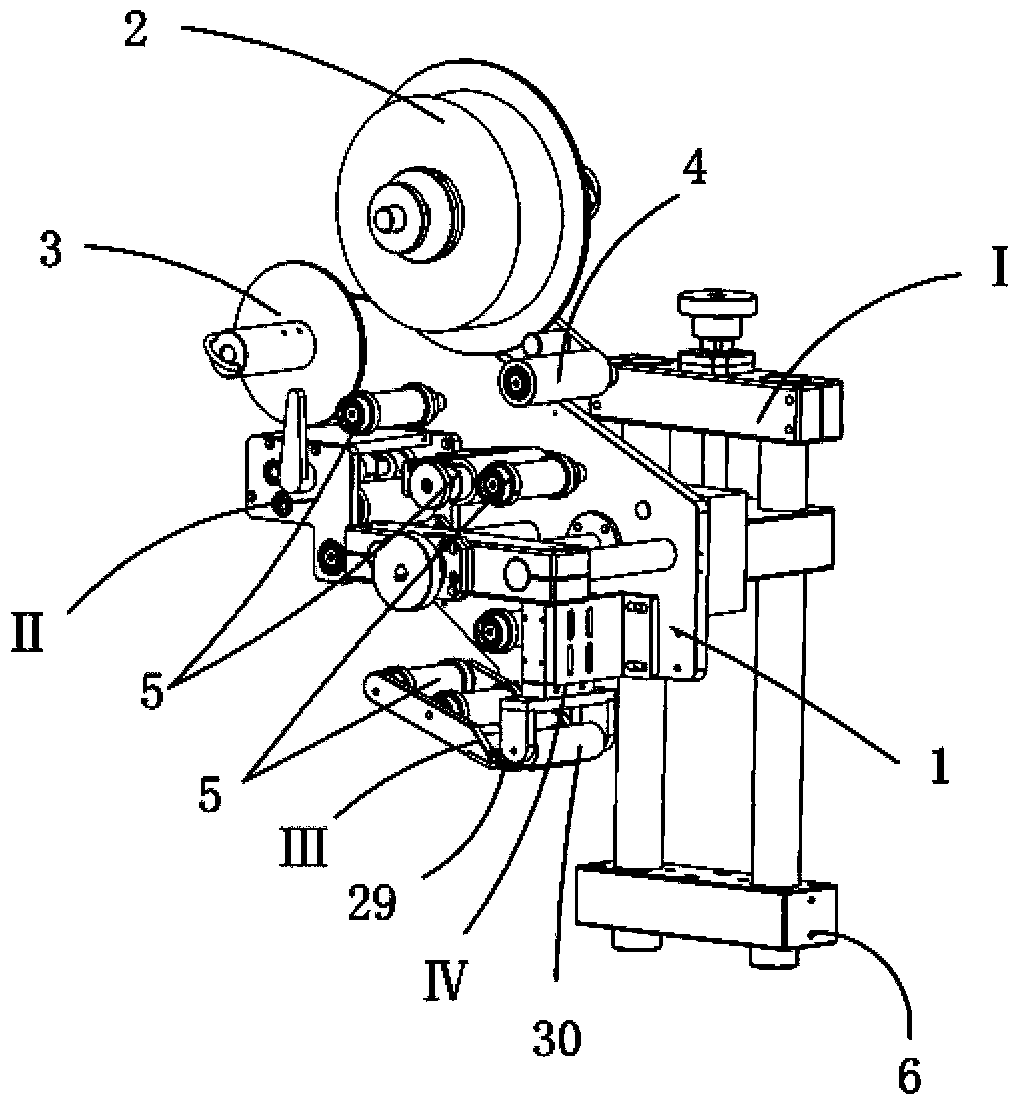 Novel label stripping mechanism