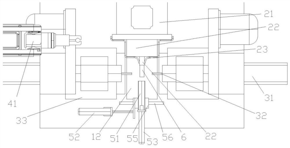 Side vertical type double-station square milling machine tool for electromagnetic pure iron material