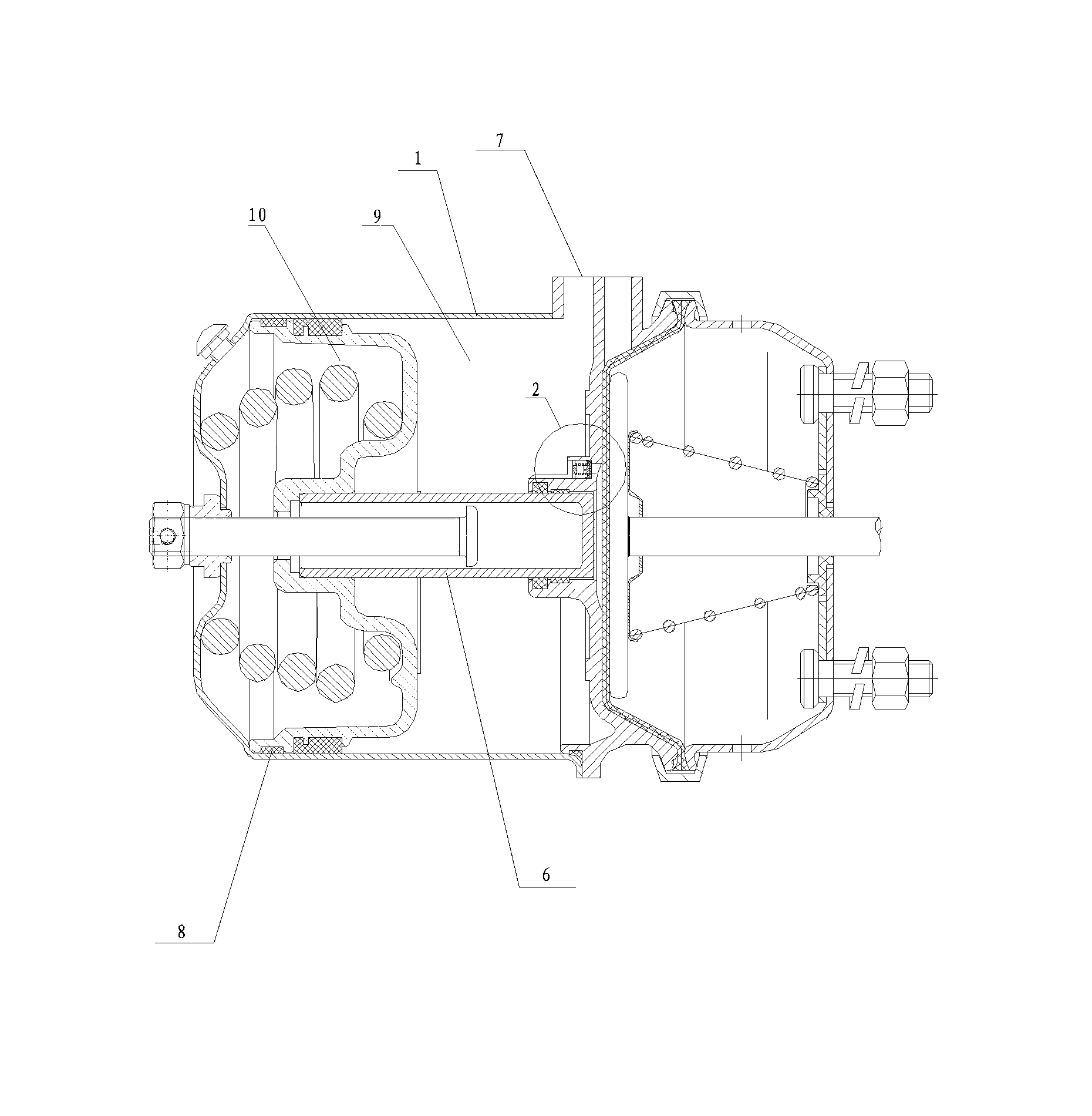 Spring brake chamber capable of preventing braking force superposition