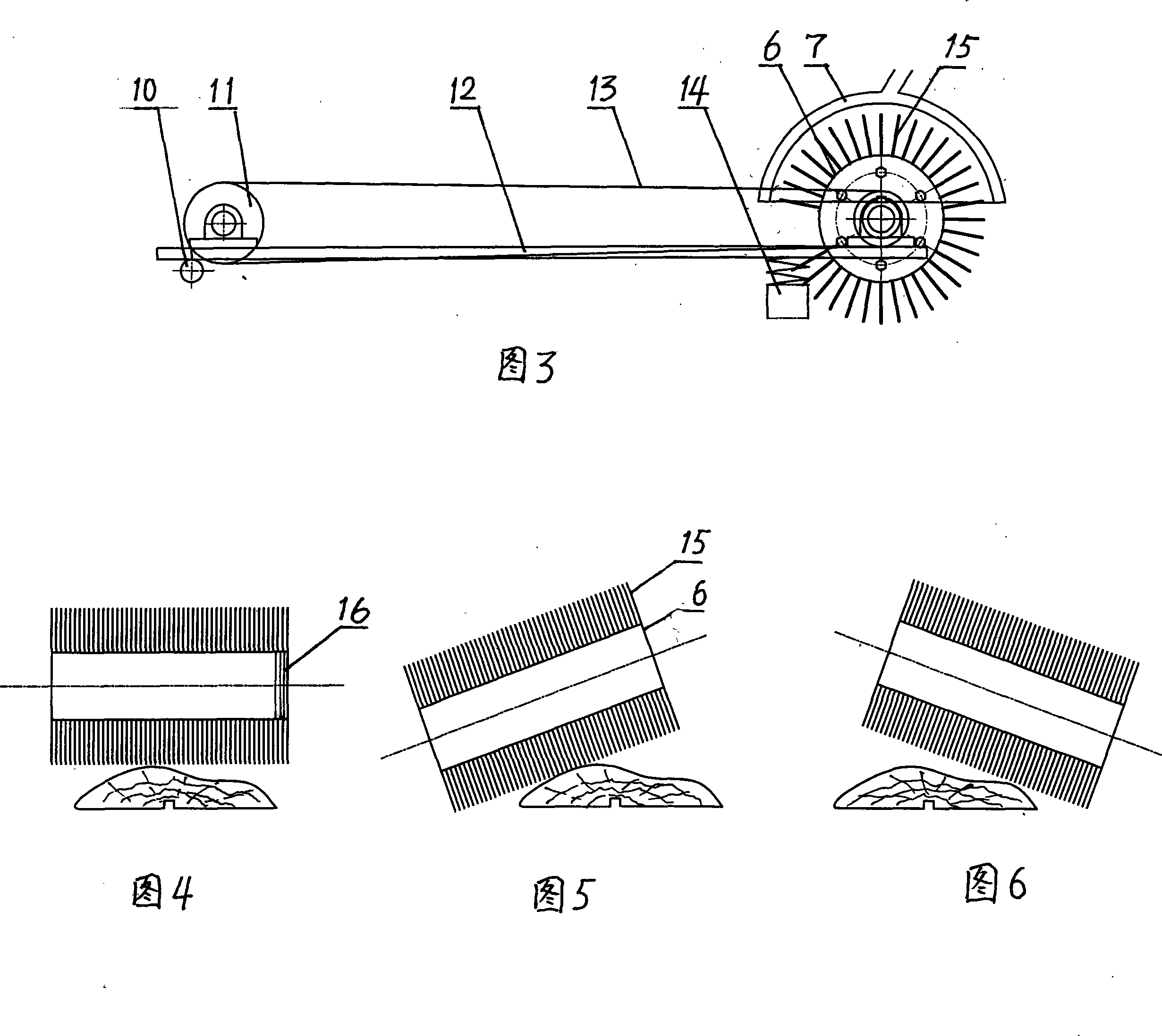 Method and device for removing wood side plate tegument