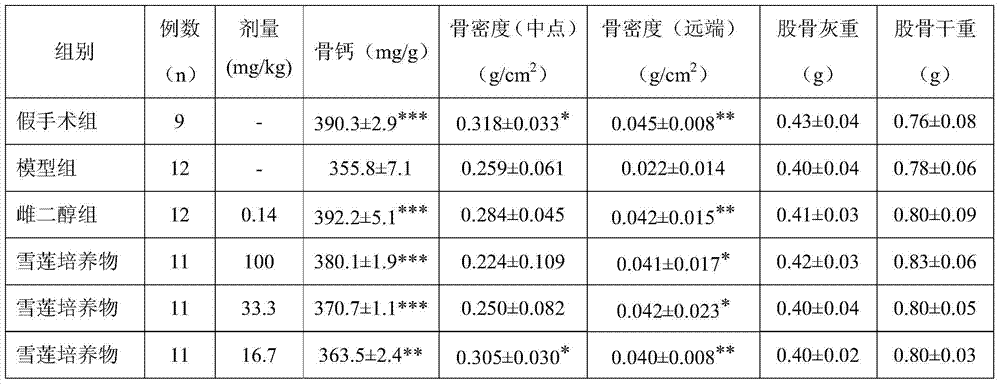 Application of saussurea involucrate culture in preparation of product for promoting bone health