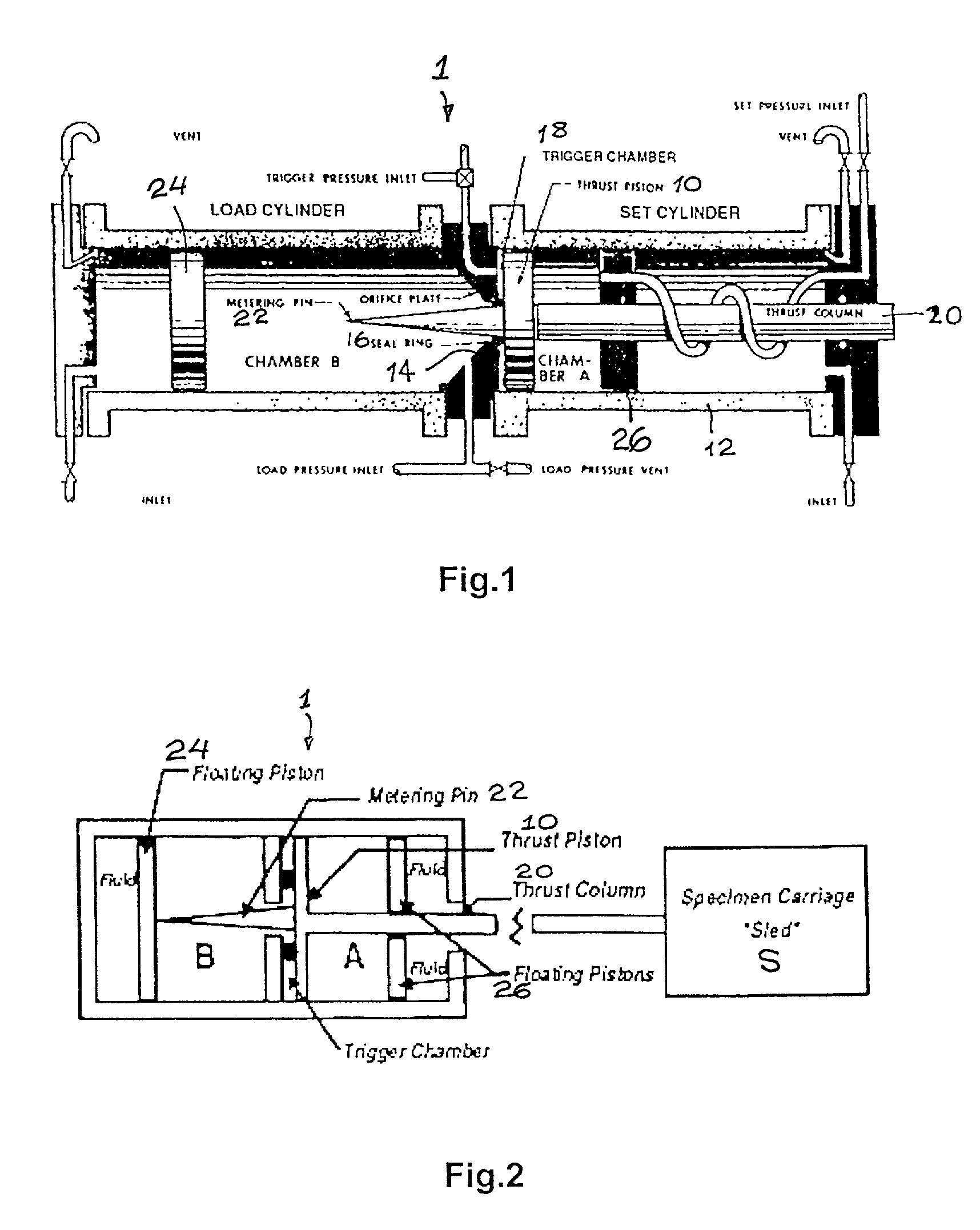 Method and systems for control of acceleration pulses generated by HYGE type crash simulation sleds