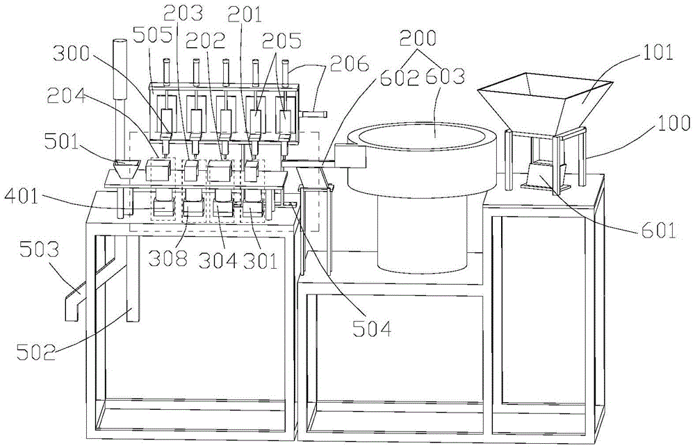 Full-automatic correction and force measurement machine for carbon brush springs