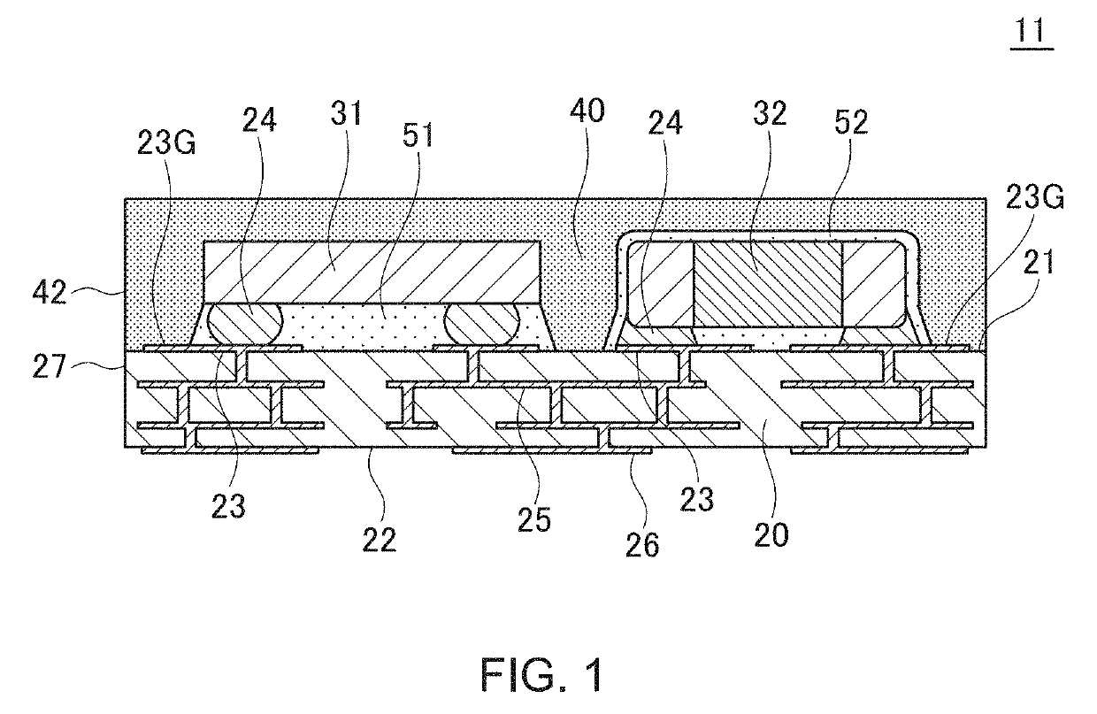 Electronic circuit package using composite magnetic sealing material