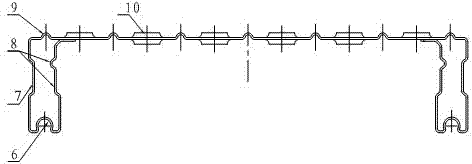 Skid resistance scaffold floor with specially-strengthened structure