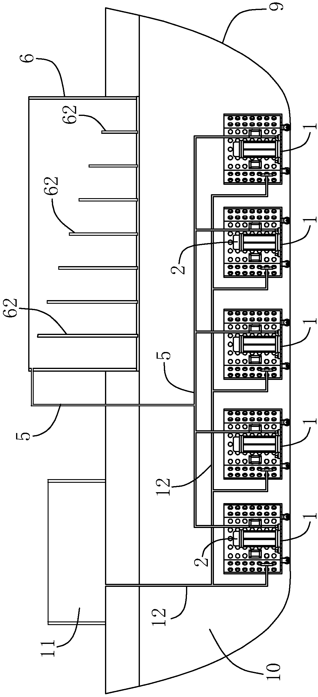 Crude oil storage tank cleaning system and cleaning method for fpso in offshore drilling platform