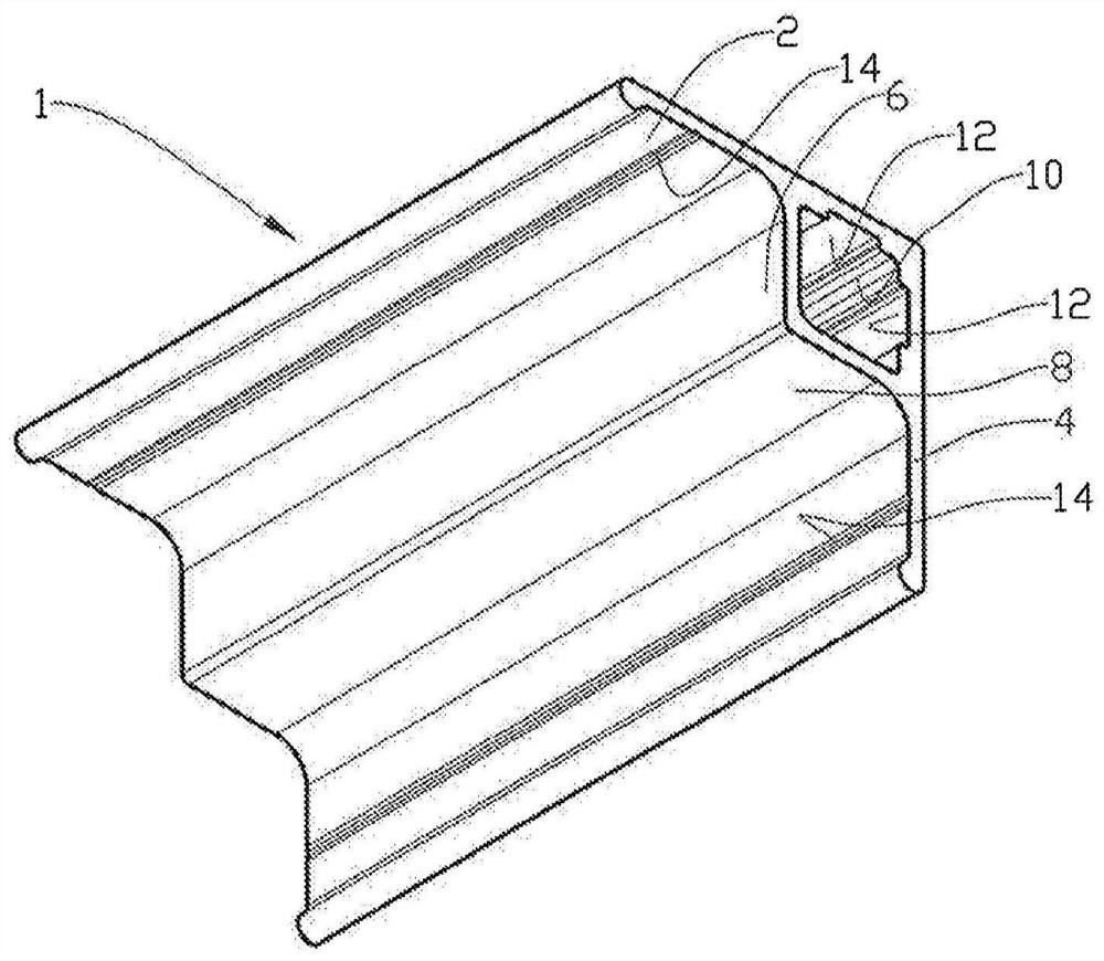 Long composite profile and its installation method