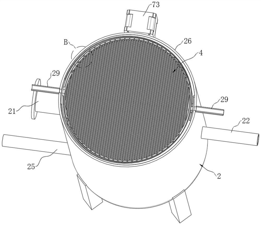 Desulfurization equipment for natural gas exploitation