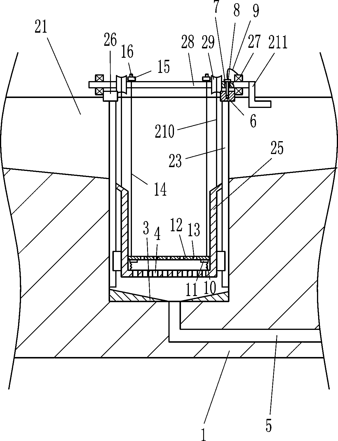 Tennis training court with automatic tennis ball collecting function