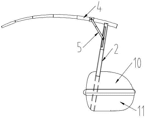 Motorcycle trunk structure