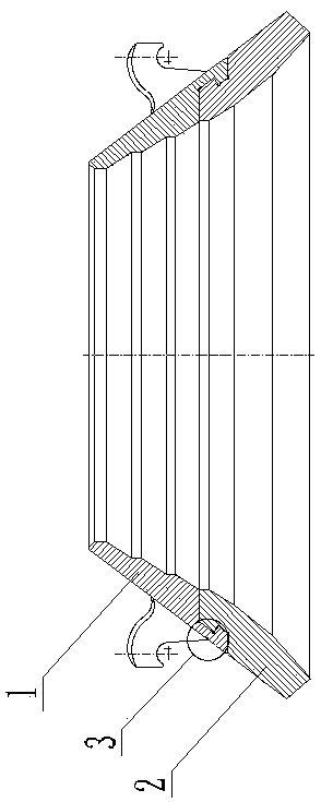 Two-component cone sand making machine rolling mortar wall and its production method