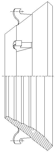 Two-component cone sand making machine rolling mortar wall and its production method