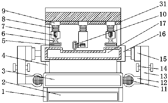 Automatic grinding and polishing device for high speed rail sleeper production