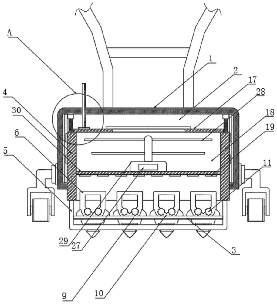 A soil turning device for tea planting